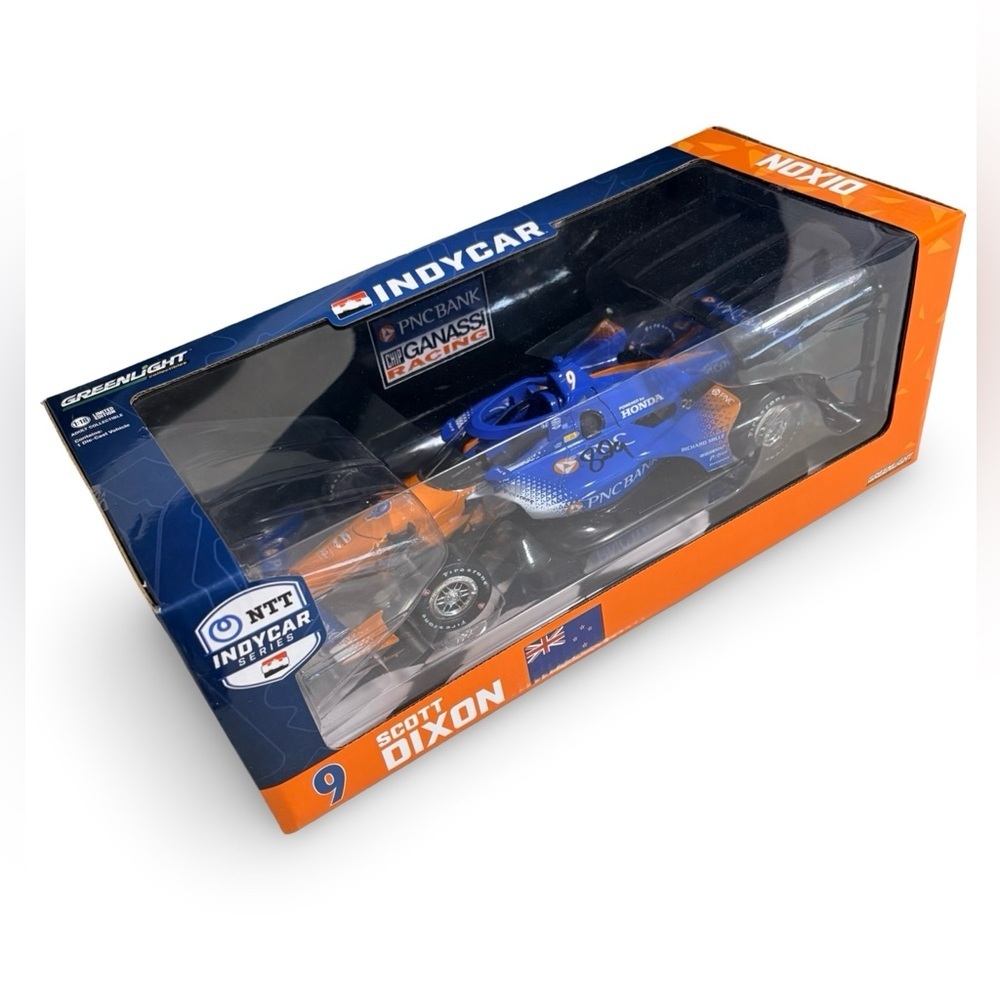 NWT Autographed Scott Dixon #9 IndyCar 2023 Greenlight 1:18 Diecast Collectible - Picture 16 of 17